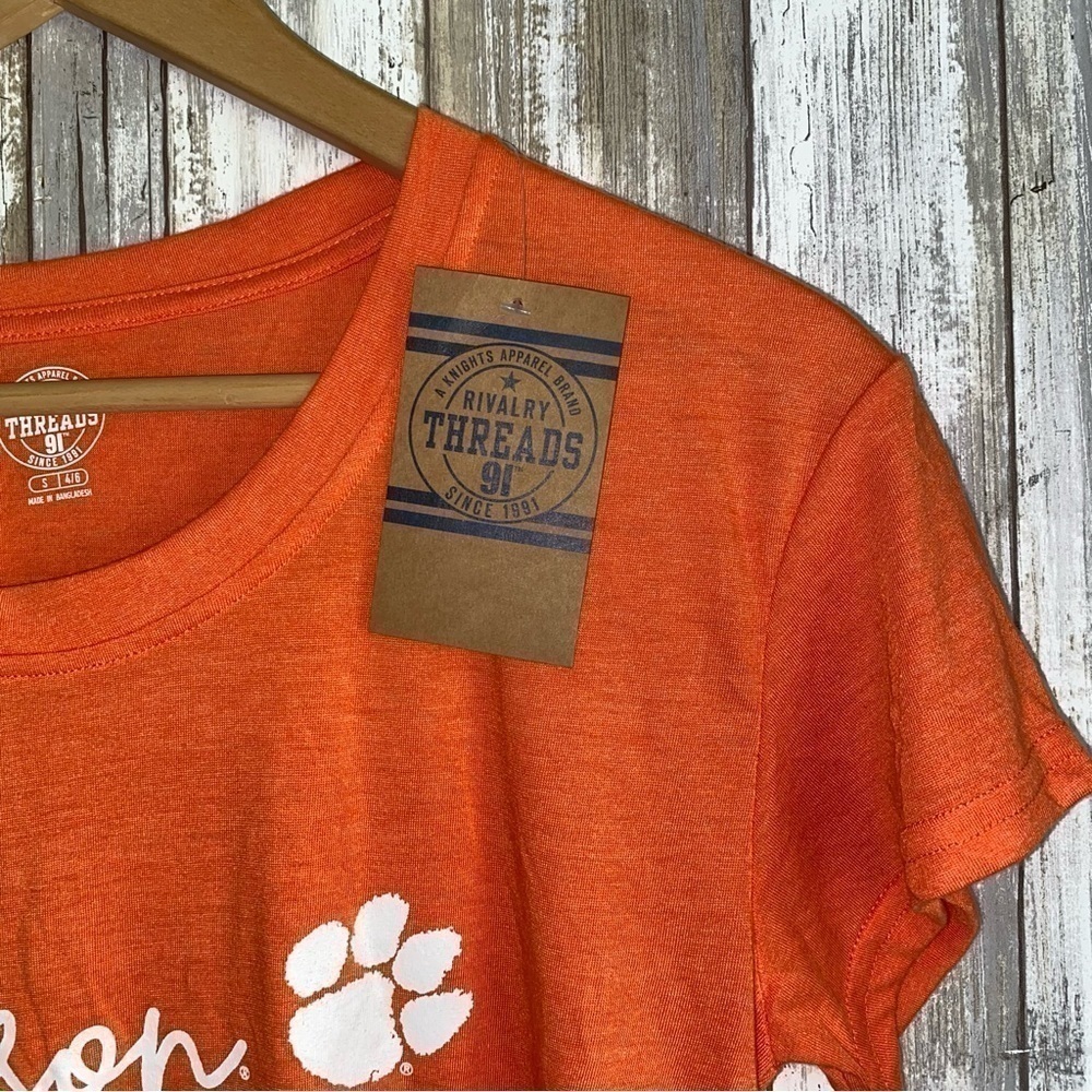 Clemson Tigers Orange Tee Womens Large NWT Graphic College Football Shirt - Picture 6 of 6